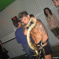 Gogo con Serpiente en Gijon